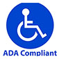 Villa-SiNclair is an ADA compliant hotel. For persons who use mobility aids because they cannot walk or have problems walking or climbing stairs, the Standards require there to be ways of traveling throughout the facility that do not steps, stairs, or other abrupt level changes. And, the Standards require doors with 32 inches of clear passage width, ramps and curb cuts for persons who use wheelchairs, crutches, and other mobility aids.
